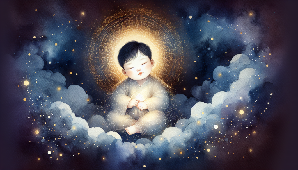 아기 꿈 해몽 일러스트